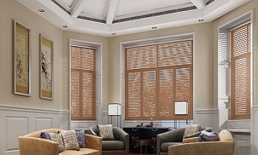 faux wood blinds picture