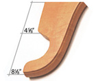 2 inch and 1 7/8 inch Single Wood Bracket 